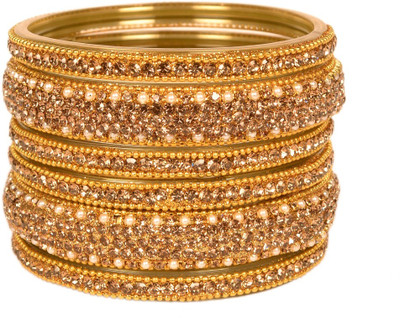 Metamo Glass Bangle Set(Pack of 6)