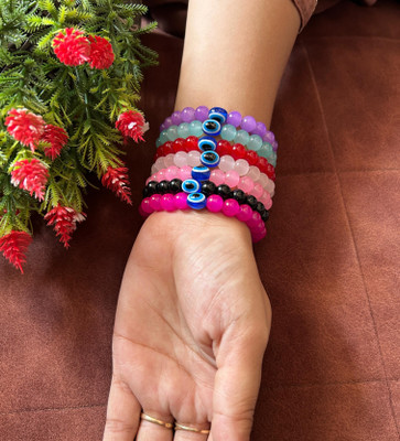 KRISHMAYATOZ Crystal Crystal Bracelet Set(Pack of 7)