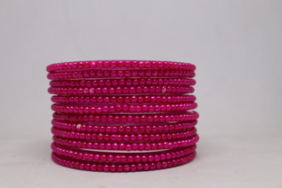 chirag Glass Bangle(Pack of 12)