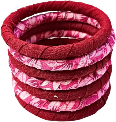 Soundarya boutique Fabric Bangle Set(Pack of 7)