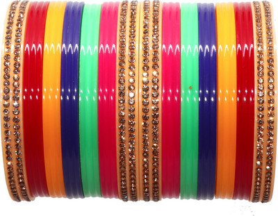 RADHA MOHAN EMPIRE Plastic Bangle Set(Pack of 14)