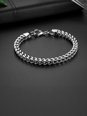 ADF Stainless Steel Silver Bracelet