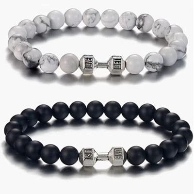 ADF Glass Silver Bracelet(Pack of 2)