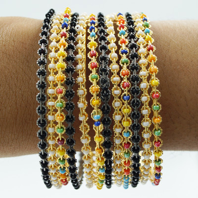 Goldfish Brass Gold-plated Bangle Set(Pack of 10)