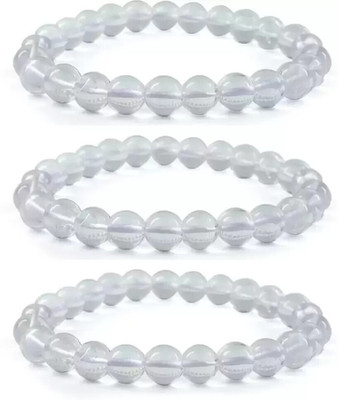 SUKHAD Crystal Quartz Bracelet Set(Pack of 3)