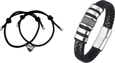onlinefirst Dori, Leather Bracelet Set(Pack of 2)