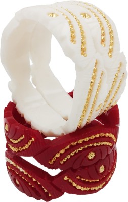 TANVI J Copper, Plastic Gold-plated Shakha Pola(Pack of 4)