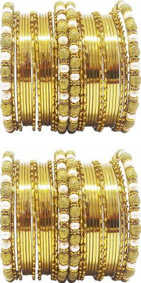 Anahat collection Alloy Gold-plated Bangle Set(Pack of 2)