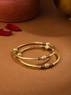 ANOUK Alloy Gold-plated Bangle Set(Pack of 2)