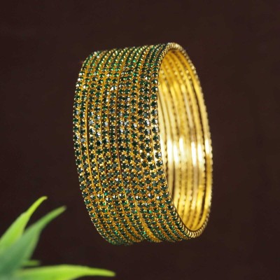 Atulya Alloy Gold-plated Bracelet Set(Pack of 10)