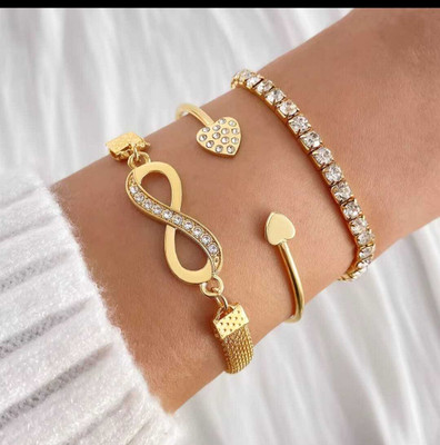 Subhagya Collection Alloy Bracelet Set(Pack of 3)