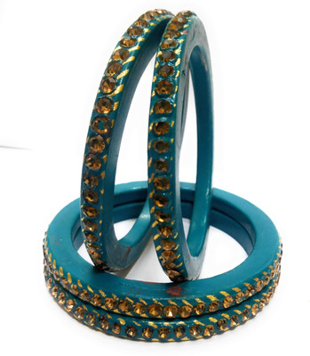 KB Corner Lac Zircon Bangle Set(Pack of 4)