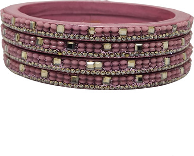 MIROW Lac Cubic Zirconia Bangle Set(Pack of 4)