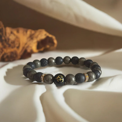 EVILEYES Stone Cat's Eye Bracelet Set(Pack of 2)