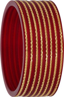 Barffy collections Plastic Gold-plated Bangle Set(Pack of 8)