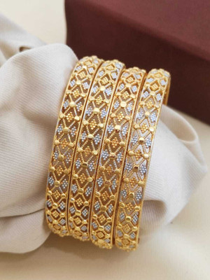 Vriti Imitation Alloy Gold-plated Bangle(Pack of 4)
