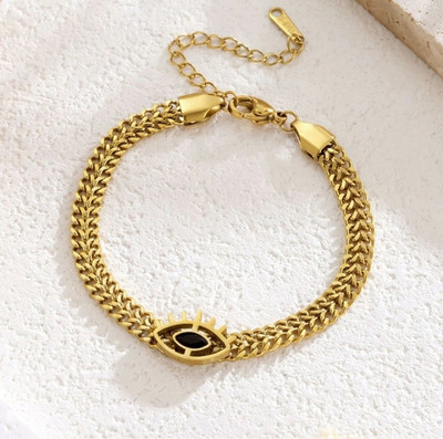 stri sansaar Stainless Steel Gold-plated Bracelet