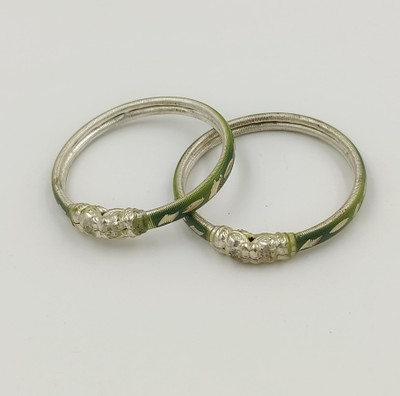 kids sterling touch Alloy Silver Coated Bangle Set(Pack of 2)