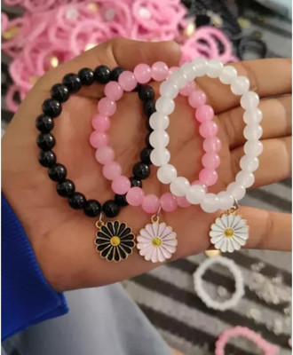 MAYA IMPEX Crystal Crystal Charm Bracelet(Pack of 3)
