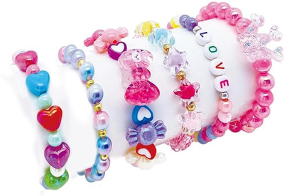 sannidhi Plastic Beads Bracelet Set(Pack of 6)