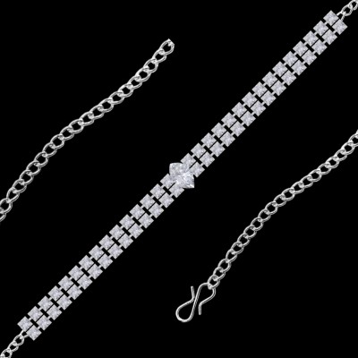 Stylewell Sterling Silver Silver Bracelet Set