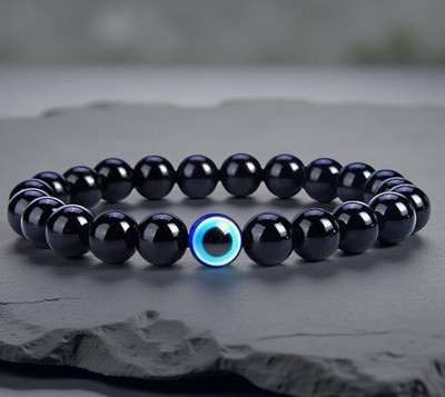 Ridhi Fashion Evil Eye, Black Obsidian Bracelet