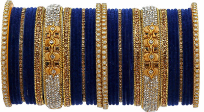 GLIKA Metal Zircon Gold-plated Bangle Set(Pack of 38)