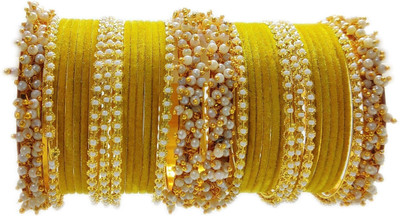 Ammoli Metal Sapphire Bangle Set(Pack of 10)