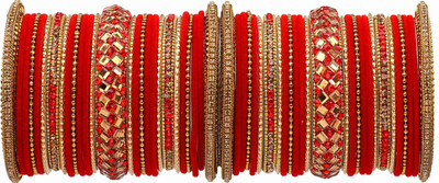 Amika Metal Zircon Bangle Set(Pack of 54)