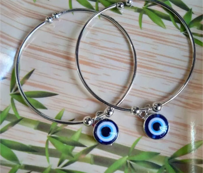 HouseOfCommon Alloy Silver Coated Bracelet(Pack of 2)