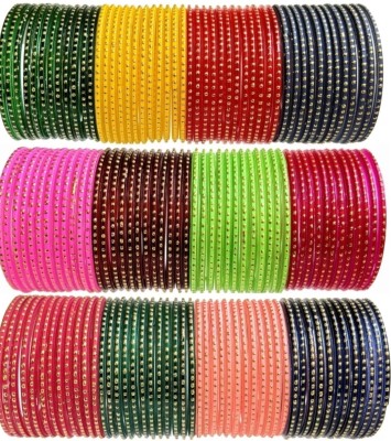 WEAR YOUR SHAINE Glass Bangle Set(Pack of 144)