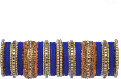 ELITEBAZAAR Metal Silver Bangle Set(Pack of 58)