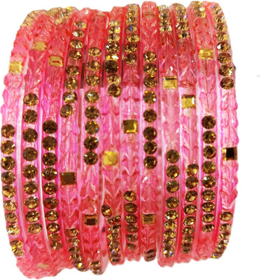 SRB Accessorize Glass Bangle Set(Pack of 12)