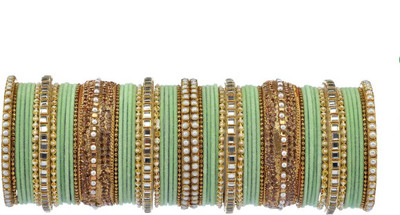 ELITEBAZAAR Metal Silver Bangle Set(Pack of 58)