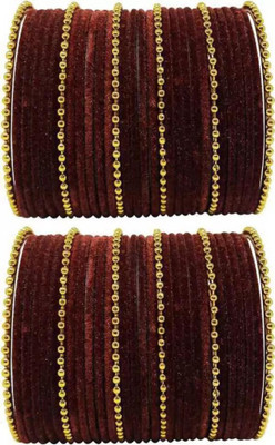 RADHA MOHAN EMPIRE Fabric, Glass Bangle Set(Pack of 60)