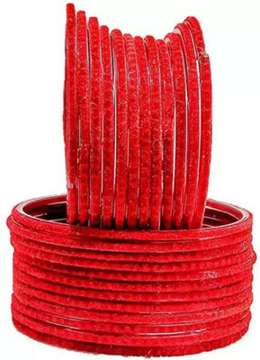 RADHA MOHAN EMPIRE Fabric, Glass Bangle Set(Pack of 24)