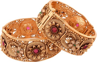 SARAF RS JEWELLERY Alloy Gold-plated Kada