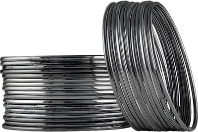 Quirko Mart Alloy Silver Bangle Set(Pack of 10)