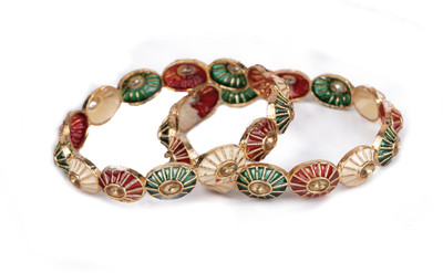 SAMYA BY SAMISHTHA Brass Bangle Set(Pack of 2)