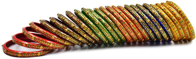 GoVika Glass Bangle Set(Pack of 24)