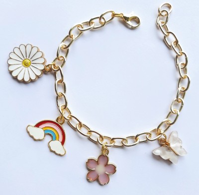 EnlightenMani Alloy Gold-plated Charm Bracelet