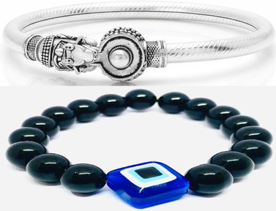 IKONKARR Silver, Crystal, Sterling Silver Bracelet(Pack of 2)