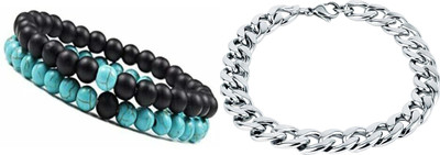 Malas Collection Metal, Stone Bracelet Set(Pack of 2)