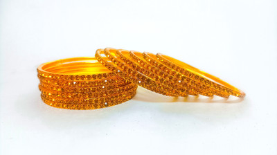 AAHANA Brass Brass Bangle Set(Pack of 12)