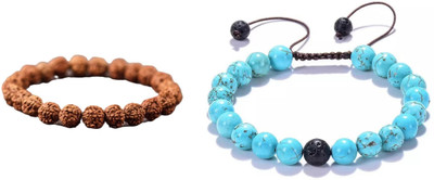 Malas Collection Wood, Stone Bracelet Set(Pack of 2)