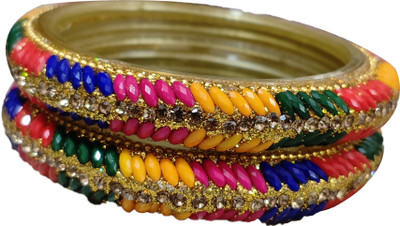 Metamo Glass Bangle Set(Pack of 6)