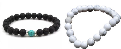 Malas Collection Stone, 7 Chakra Bracelet Set(Pack of 2)