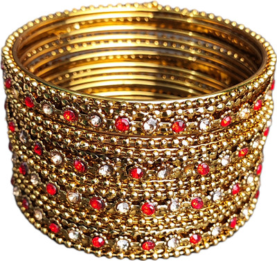Kimmy Collection Alloy Bangle Set(Pack of 12)