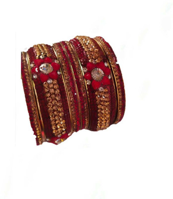 Qrown Metal Bangle Set(Pack of 6)