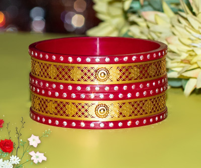 Anshi Creations Plastic Gold-plated Shakha Pola(Pack of 2)